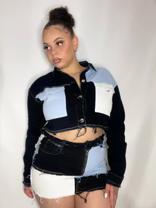 “BAD” denim set